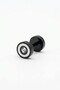 Hole 8 mm Center Stone Ring Design 316 L Steel Men's Unisex Earrings 1 Piece - 3