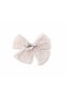 Polka Dot Tulle Bow Hair Clip Set of 4 - Powder - 3