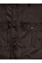 Southblue Brown Regular Fit Shirt Collar Suede Men's Jacket - 7