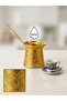 490 ml Traditional Embossed Cast Steel Induction Compatible Turkish Coffee Pot for 6-8 People - 2