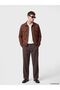 Lcw Vision Brown Regular Fit Shirt Collar Men's Suede Coat - 2