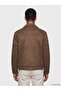 Lcw Vision Brown Loose Fit Suede Look Men's Jacket - 5