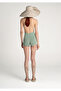Boğazlı Sırt Dekolteli Şort Bodysuit - 2