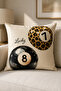 Leopard and Playing Card Themed Decorative Throw Pillow Cover – Modern Living Room Decor – (Double-Sided) - 2