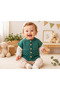 1 Year Old Hand Knitted Bonbon Candy Model Baby Vest (100% Hand Knitted)