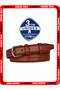 100% Genuine Leather, Red-Brown 3cm Men's Belt, 3cm Women's Belt, Unisex Compatible, Haktoka
