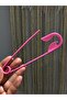 Trendy Safety Pin Model Colorful Hair Clip - Metal Side Clip - 4