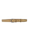 100% Genuine Leather, Mink Beige Suede 3cm Men's Belt, 3cm Women's Belt, Unisex Compatible, Haktoka - 2