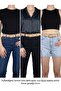 Genuine Leather, 3 cm Gold Color Buckle, Dark Cream, Stitched Classic Women's Belt, 3Cmkla02 - 3