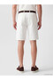 Southblue White Regular Fit Belted Men's Shorts - 4