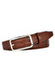 Genuine Leather, 3 cm Silver Color Rectangular Buckle, Chocolate Brown, Stitched Classic Women's Belt, 3Cmkla50 - 6