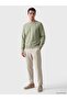 Lcwaikiki Classic Green Crew Neck Men's Thick Sweatshirt - 2
