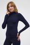 Winter Fleece Lined Turtleneck Long Sleeve Body Blouse with Finger Detail - 7
