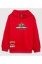 M6S10188 Minecraft Printed Hooded Children's Sweatshirt Red