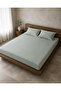 King Size Double Elastic Sheet Set 180X200 cm + 2 Pieces 50X70 cm Zippered Pillowcases - 2