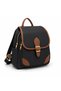 Satin Fabric Very Stylish Backpack Black Taba