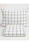 King Size Double Elastic Sheet Set 180X200 cm + 2 Pieces 50X70 cm Zippered Pillowcases - 3