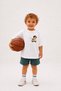 Dog Patterned Unisex Kids Oversize T-Shirt - Short Sleeve Crew Neck Summer Printed T-Shirt - 4
