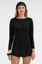 WOMEN'S LONG SLEEVE BLOUSE - 3