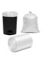 90 Count 10 Gallon Small Bin Liners, White Trash Bags for Kitchen, Bathroom & Household Use, Durable Multipurpose Waste & Storage Bags - 3