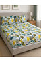 King Size Double Elastic Sheet Set 180X200Cm + 2 Pieces 50X70Cm Zippered Pillowcases