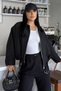New Season Women's Oversize Belted Bomber Seasonal Jacket - 4