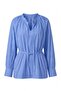 Blue Hakim Collar Poplin Blouse - 3