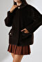 Women's Very Stylish Soft Textured Baby Collar Jacket - 5