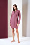 Pjs 26010 Front Button Striped Nightgown - 4