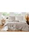 Double Bed - Elasticated Sheets - Duvet Cover Set - Vanilla 100% Cotton - 3