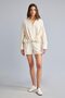 Flexible Waist Linen Blend Striped Shorts I4094Ax26Hs - 3