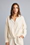 Regular Fit Striped Linen Blend Long Sleeve Shirt I3580Ax26Hs - 3