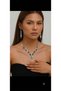 Green Stone Necklace Earrings Set - 2