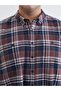 Regular Fit Long Sleeve Plaid Men's Shirt - 3