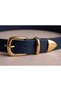 100% Genuine Leather Women's Belt – Gold Bridge & Gold End Detail, 3 cm Casual Stylish Design - 6