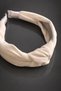 Bym339-1 Women's White Knotted Fabric Wide Hair Crown Soft Daily Wear - 3
