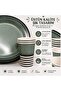 Green Party Set Birthday Decoration |   8 16 24 People |   Plate + Glass Set |   Birthday Table Decoration - 8