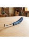 Blue Wooden Handle Double-Ended Hoof Knife - Ambidextrous Hoof Knife - 4