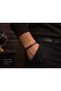Meridien Oakline Men's Leather Bracelet – Special Series with Black Magnetic Clasp