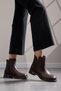 Women's Ankle Boots with Special Sole Detail in Faux Leather - Stylish Women's Boots & Booties - 3