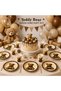 Teddy Bear Birthday Party Set |   8 and 16 Person Capacity |   Plate, Cup, Fork Set |   Birthday Table Decoration 8 Person Birthday Party Set |   8 Plates + 8 Cups + 8 Forks |   Party Tableware Set - 7