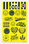 Sticker Set Yellow Navy Blue - Licensed Original