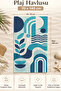 Beach Towel 70X140Cm Pool Spa Sauna Sports Cotton Absorbent Ocean Forms - 3