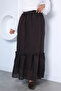 Lined Hijab Skirt with Elastic Waist - 2