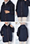 Stylish Patterned Hijab Sweat Jacket with Hood - 3