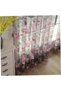 Retro Peony Rose Sheer Curtains Vintage Elegant Rod Pocket Semi Floral Sheer Curtain Lace Voile Panel Drapes Tulle Window Curtains - 5