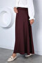 Scuba Fabric Hijab Skirt with Elastic Waist - 2