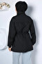 Stylish Patterned Hijab Jacket with Elastic Waist - 4