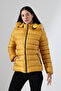 Women's Slim Fit Hooded Plush Short Coat - 4