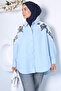 Shoulder Embroidered Hijab Shirt - 5